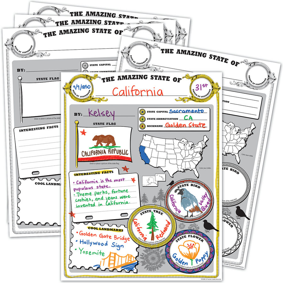 Amazing State Poster Pack-Classroom Essentials-Tools 4 Teaching-Classroom Decor and More