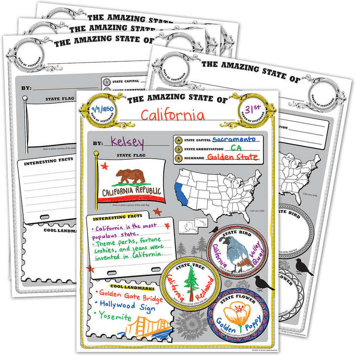 Amazing State Poster Pack-Classroom Essentials-Tools 4 Teaching-Classroom Decor and More