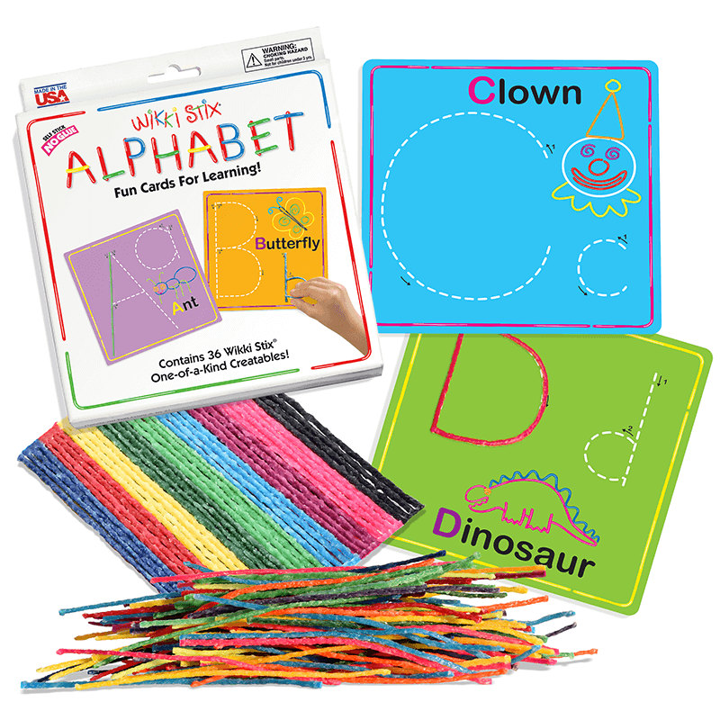 Wikki Stix Alphabet Cards-Craft Activity-Tools 4 Teaching-Classroom Decor and More