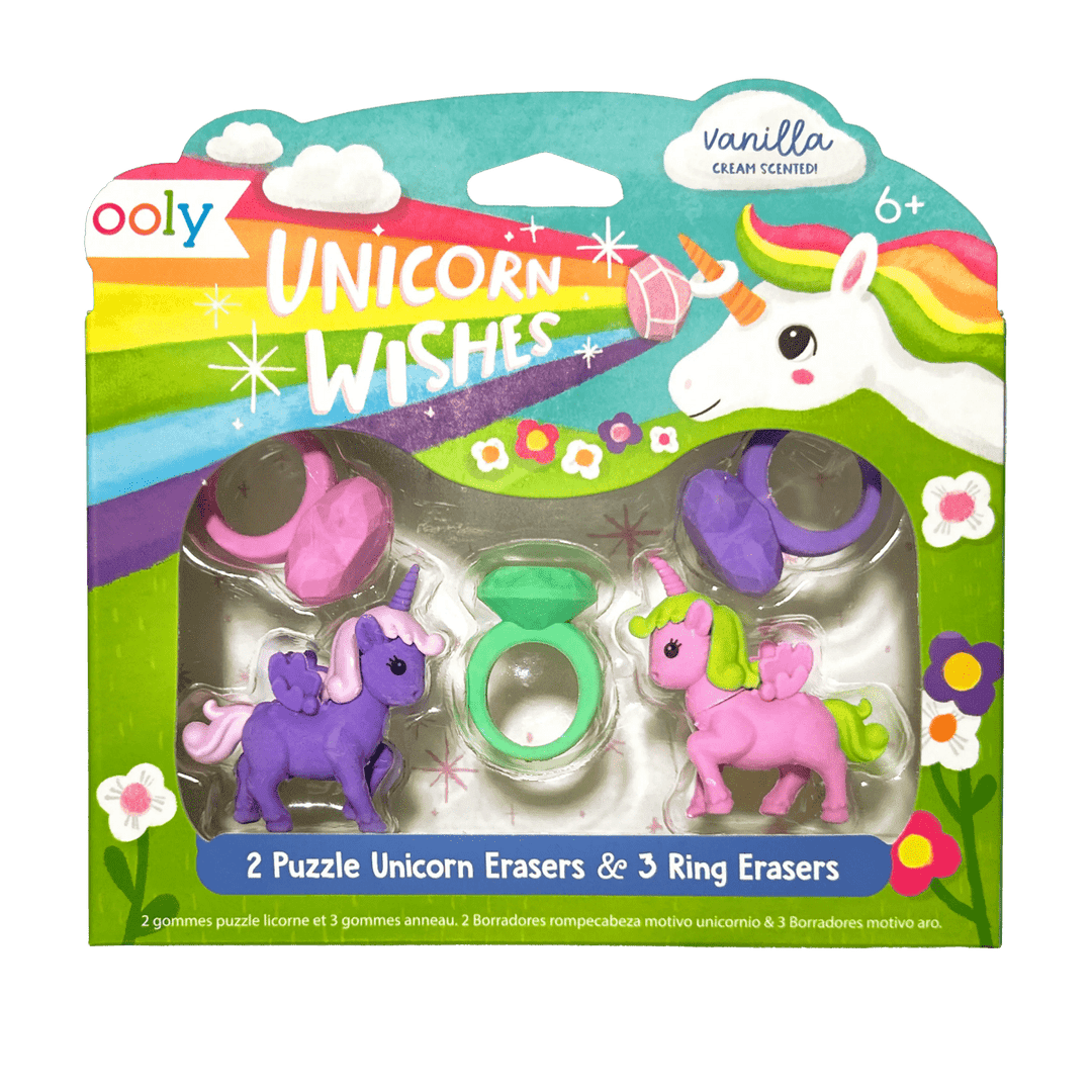 Unicorn Wishes Scented Puzzle Erasers - Set of 5-Art Supplies-Tools 4 Teaching-Classroom Decor and More