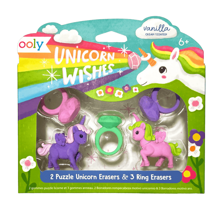 Unicorn Wishes Scented Puzzle Erasers - Set of 5-Art Supplies-Tools 4 Teaching-Classroom Decor and More