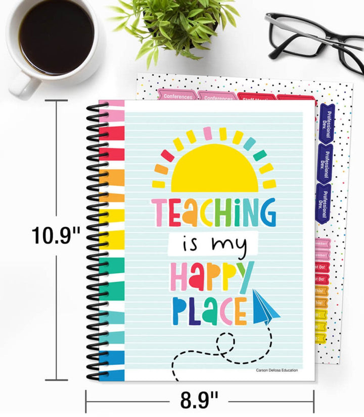 Happy Place Teacher Planner Spiral Bound-Record & Plan Books-Tools 4 Teaching-Classroom Decor and More