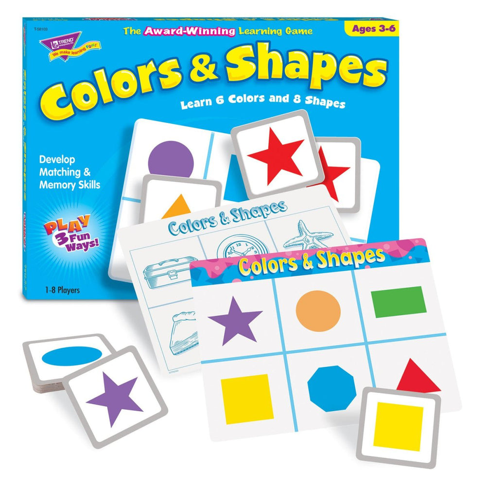 *Colors & Shapes Match Me® Games-Numbers, Counting & Sorting-Tools 4 Teaching-Classroom Decor and More