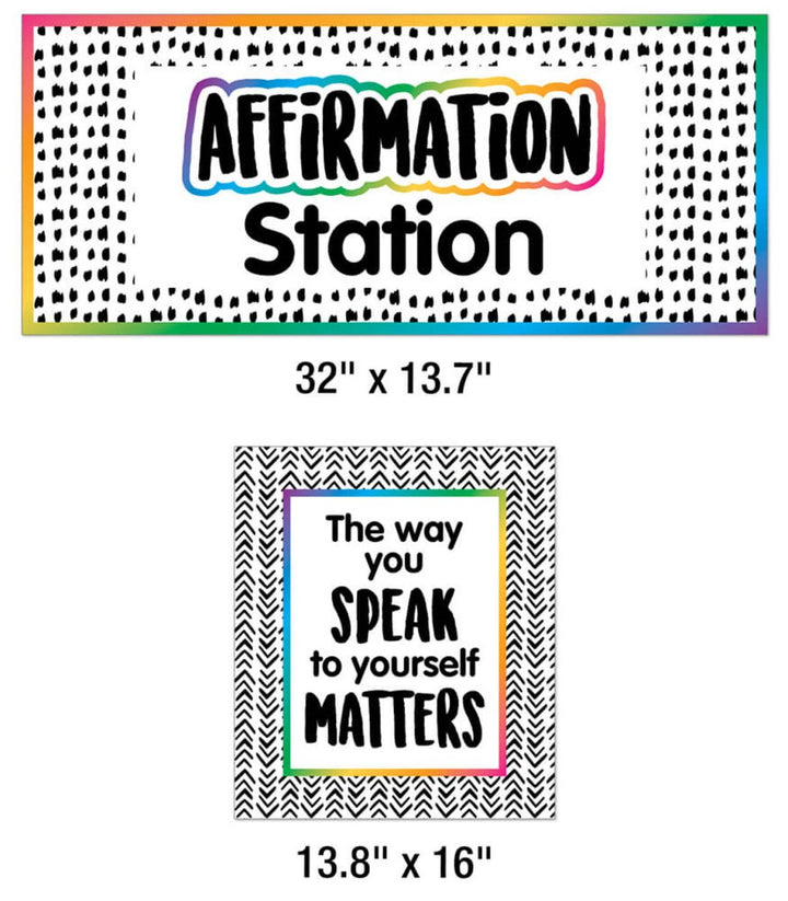 Affirmation Station Bulletin Board Set-Bulletin Board Sets-Tools 4 Teaching-Classroom Decor and More