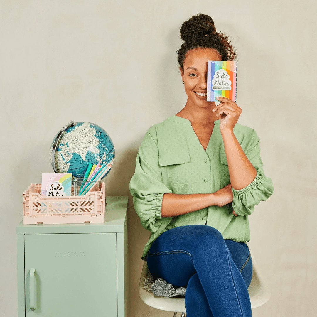 Side Notes Sticky Tab Note Pad - Color Write-Arts & Crafts-Tools 4 Teaching-Classroom Decor and More