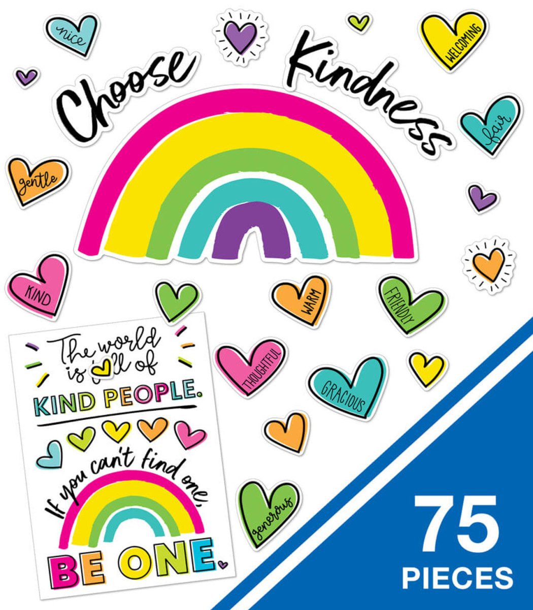 Kind Vibes Choose Kindness Bulletin Board Set - Tools 4 Teaching