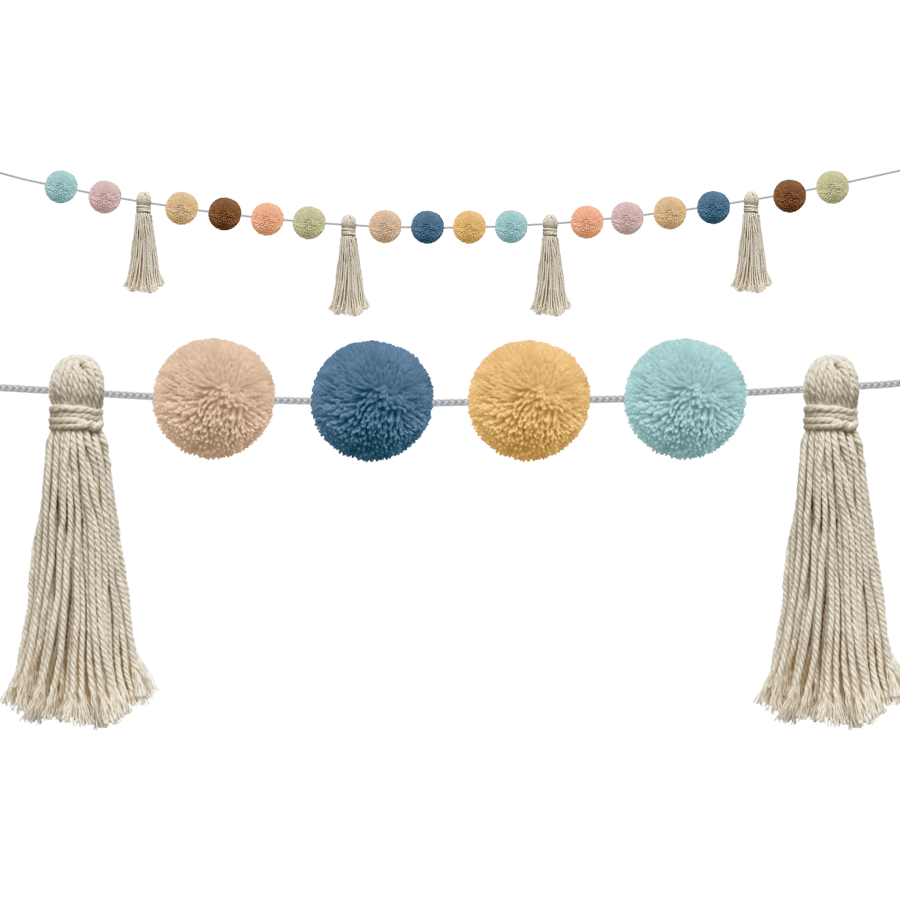Everyone is Welcome Pom-Poms and Tassels Garland-Garland-Tools 4 Teaching-Classroom Decor and More