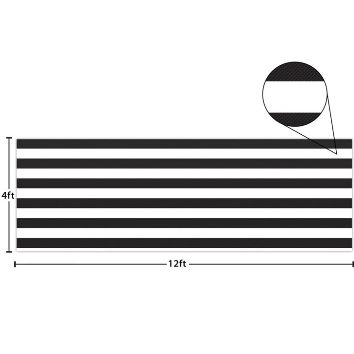 Better Than Paper® Bulletin Board Roll: Black & White Stripes-Bulletin Board Paper - Better Than Paper-Tools 4 Teaching-Classroom Decor and More