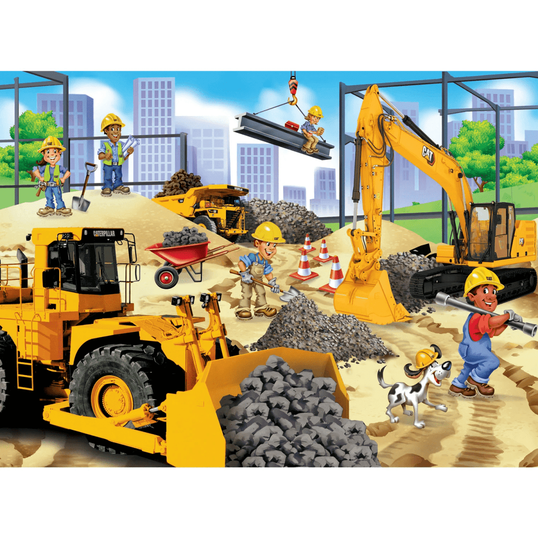 CAT - Building Time 100 Piece Jigsaw Puzzle-Puzzles-Tools 4 Teaching-Classroom Decor and More