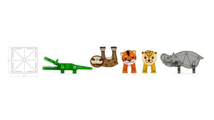 Magna-Tiles® Jungle Animals 25-Piece Set-Magnatiles-Tools 4 Teaching-Classroom Decor and More