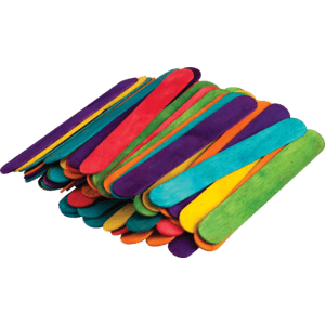 STEM Basics: Multicolor JumboCraft Sticks - 200-Science & STEM-Tools 4 Teaching-Classroom Decor and More