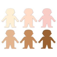 Multicultural People 6" Designer Cut-Outs-Accents-Tools 4 Teaching-Classroom Decor and More