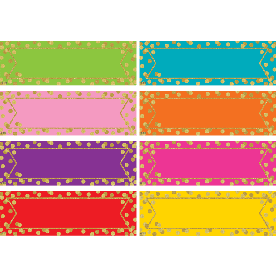 *Confetti Colorful Labels Magnetic Accents-Magnetic-Tools 4 Teaching-Classroom Decor and More