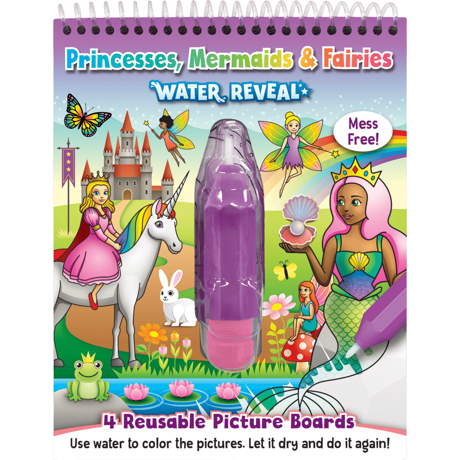 Princess, Mermaids, & Fairies Water Reveal-Activity Pads-Tools 4 Teaching-Classroom Decor and More