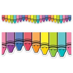 Core Decor Doodle Crayons EZ Border-Borders-Tools 4 Teaching-Classroom Decor and More