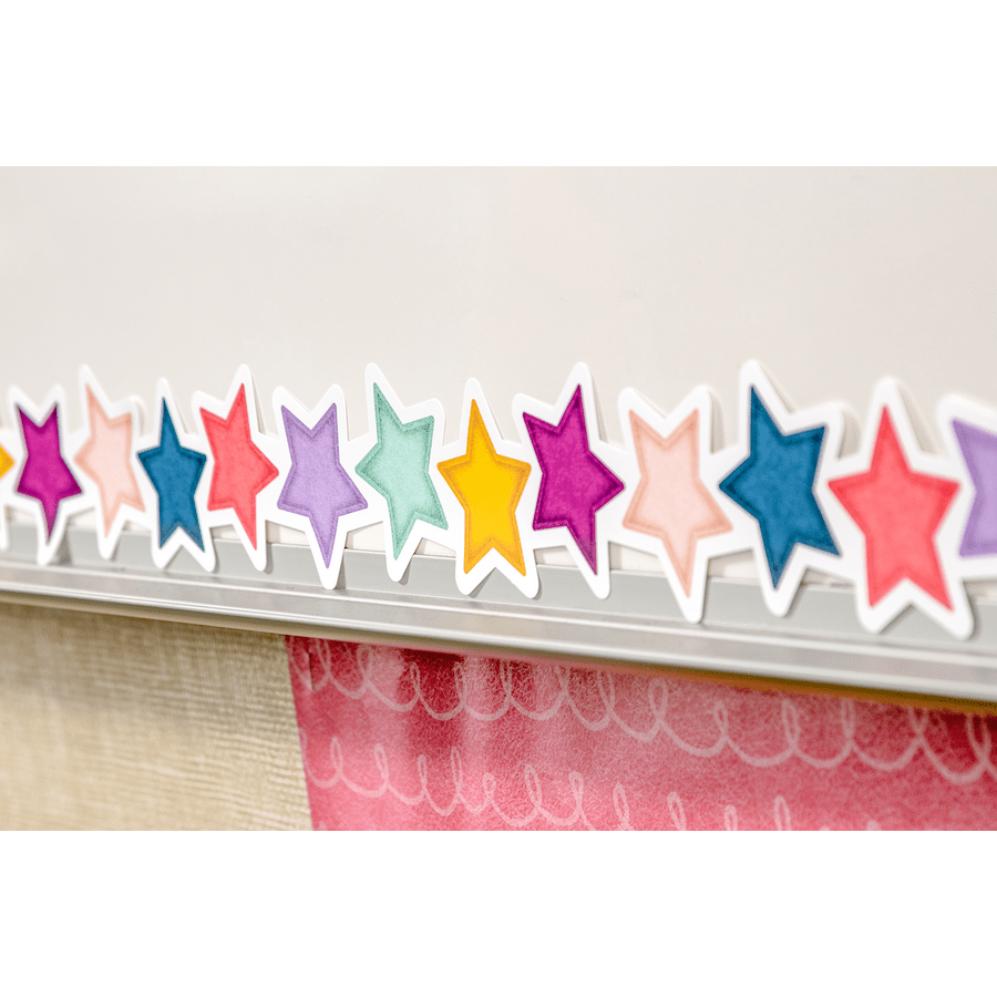Oh Happy Day Stars Die-Cut Border Trim-Borders-Tools 4 Teaching-Classroom Decor and More
