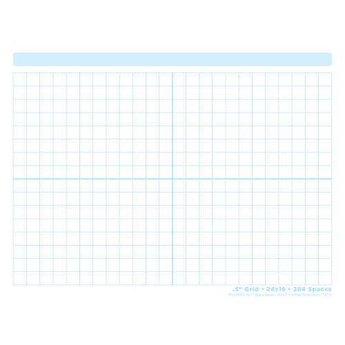 Grid Blocks .5" Postermat-Dry Erase-Tools 4 Teaching-Classroom Decor and More