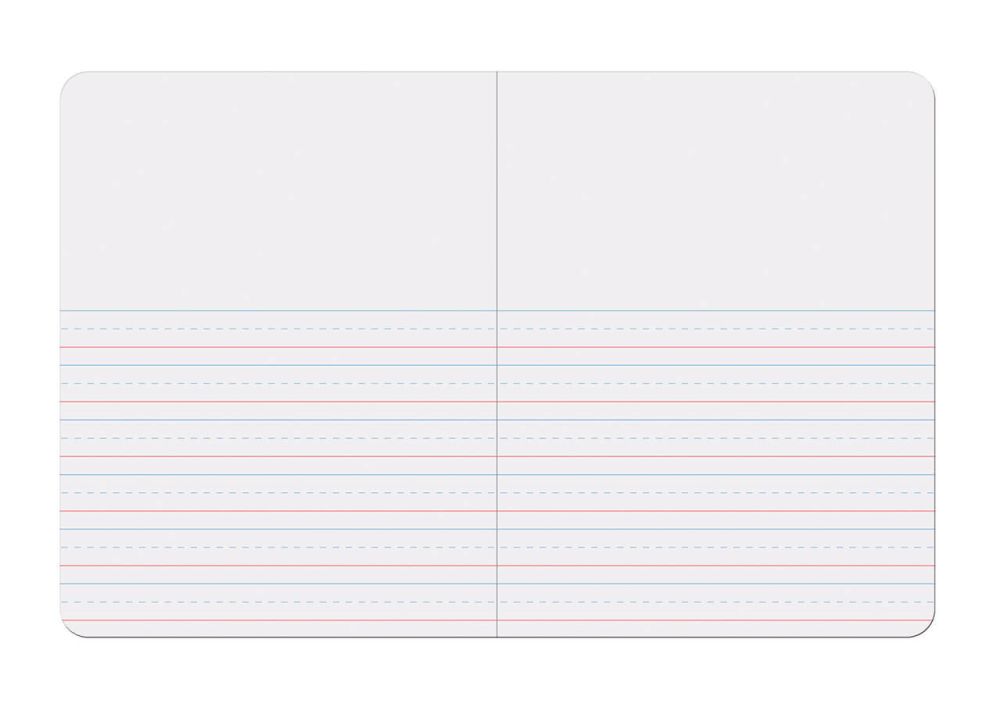 Pacon® Primary Composition Book 5/8 In X 5/16 In X 5/16 In Picture Story Ruled 9-3/4" X 7-1/2" Book Bound, D'nealian Grade K / Zaner-Bloser Grade 1 100 Sheets-Story Paper-Tools 4 Teaching-Classroom Decor and More