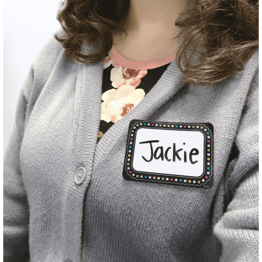 Chalkboard Brights Name Tags/Labels-Nameplates & Name Tags-Tools 4 Teaching-Classroom Decor and More