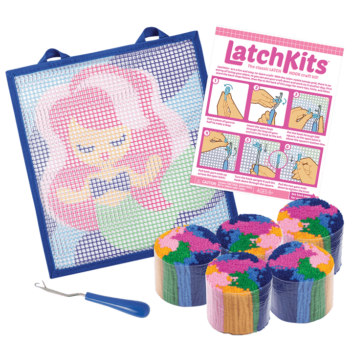 Latchkits™Mermaid Latch Hook Kit-Craft Activity-Tools 4 Teaching-Classroom Decor and More