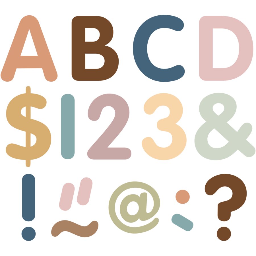 Everyone is Welcome 2" Classic Letters Uppercase Pack-Letters-Tools 4 Teaching-Classroom Decor and More