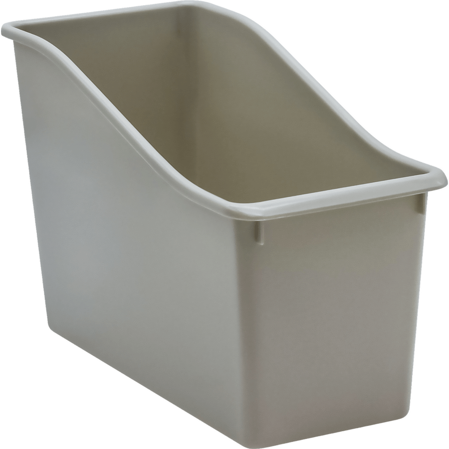 Gray Plastic Book Bin-Organization-Tools 4 Teaching-Classroom Decor and More