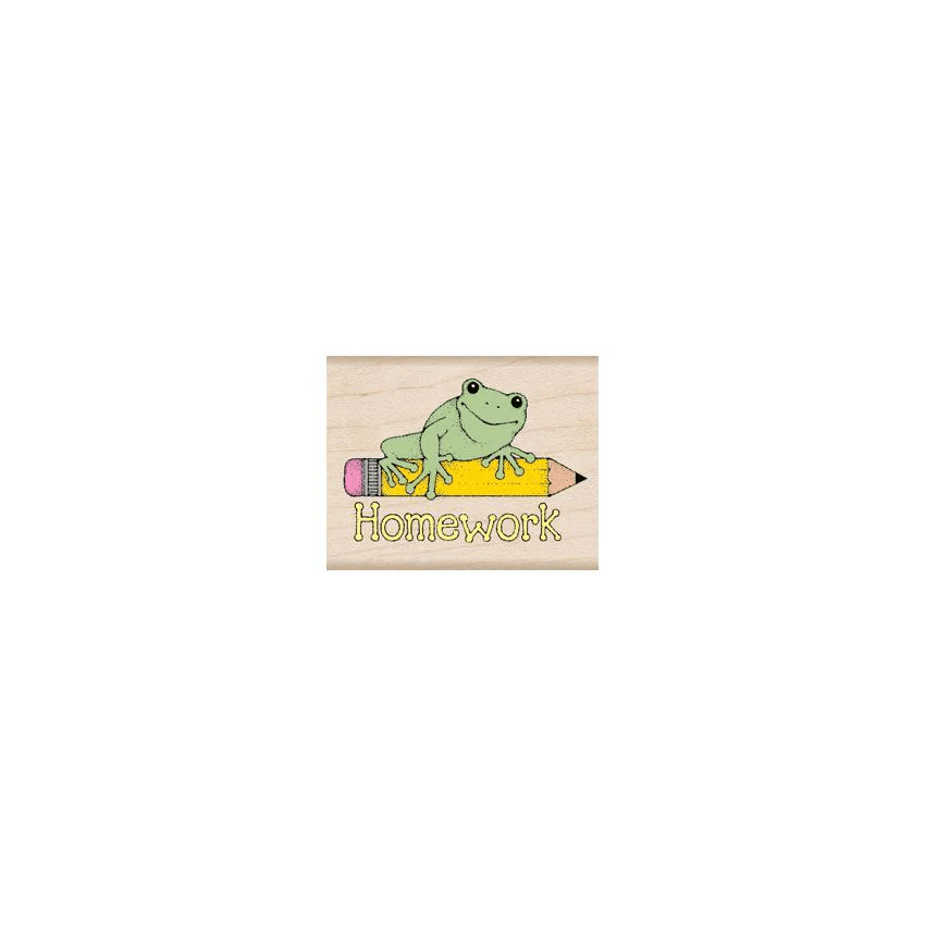 Homework Frog Stamp-Stamps & Stamp Pads-Tools 4 Teaching-Classroom Decor and More