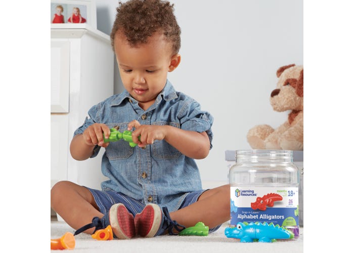 Snap-n-Learn™ Alphabet Alligators-Subjects - Reading - Alphabet-Tools 4 Teaching-Classroom Decor and More