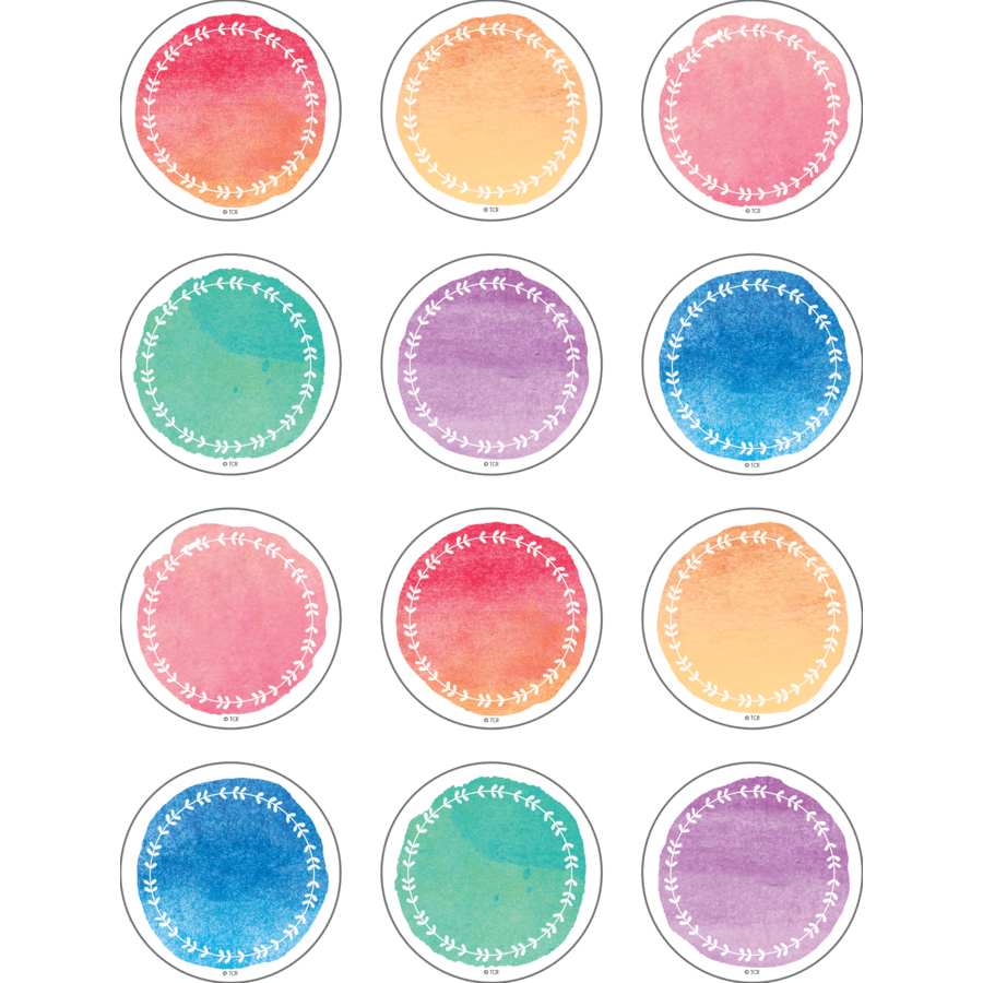 Watercolor Mini Accents-Mini Accents-Tools 4 Teaching-Classroom Decor and More