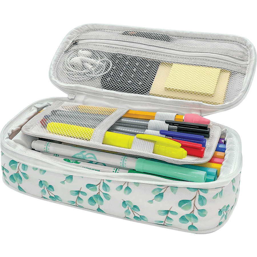 Pencil Case: Eucalyptus-Office Supplies-Tools 4 Teaching-Classroom Decor and More