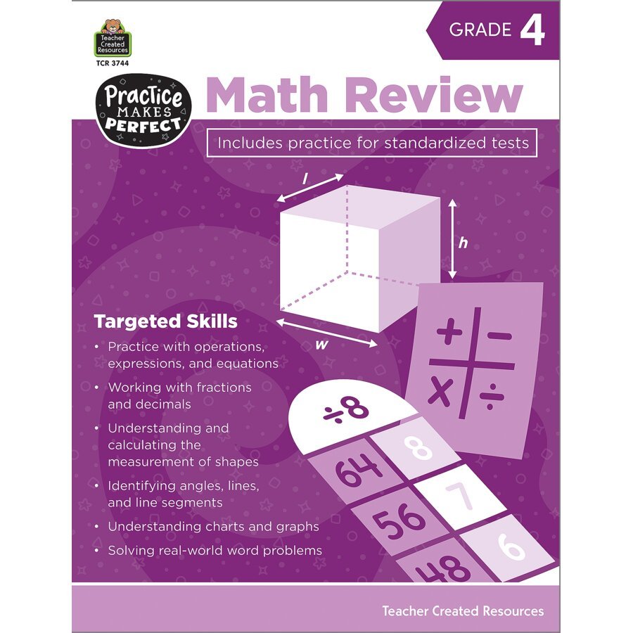Practice Makes Perfect: Math Review Grade 4-Math-Tools 4 Teaching-Classroom Decor and More