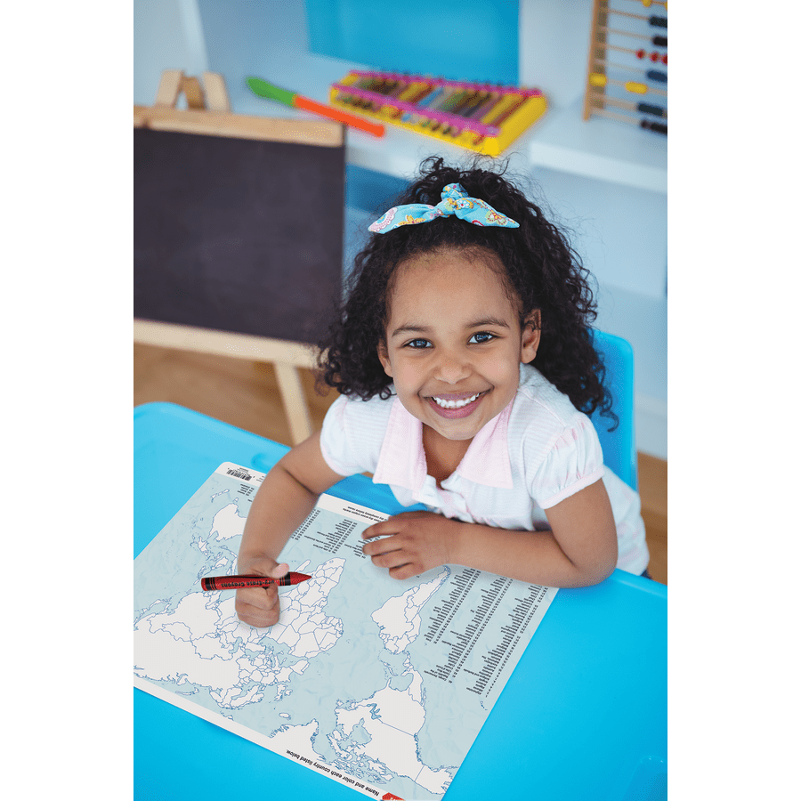 World Map Learning Mat-Teaching Materials-Tools 4 Teaching-Classroom Decor and More
