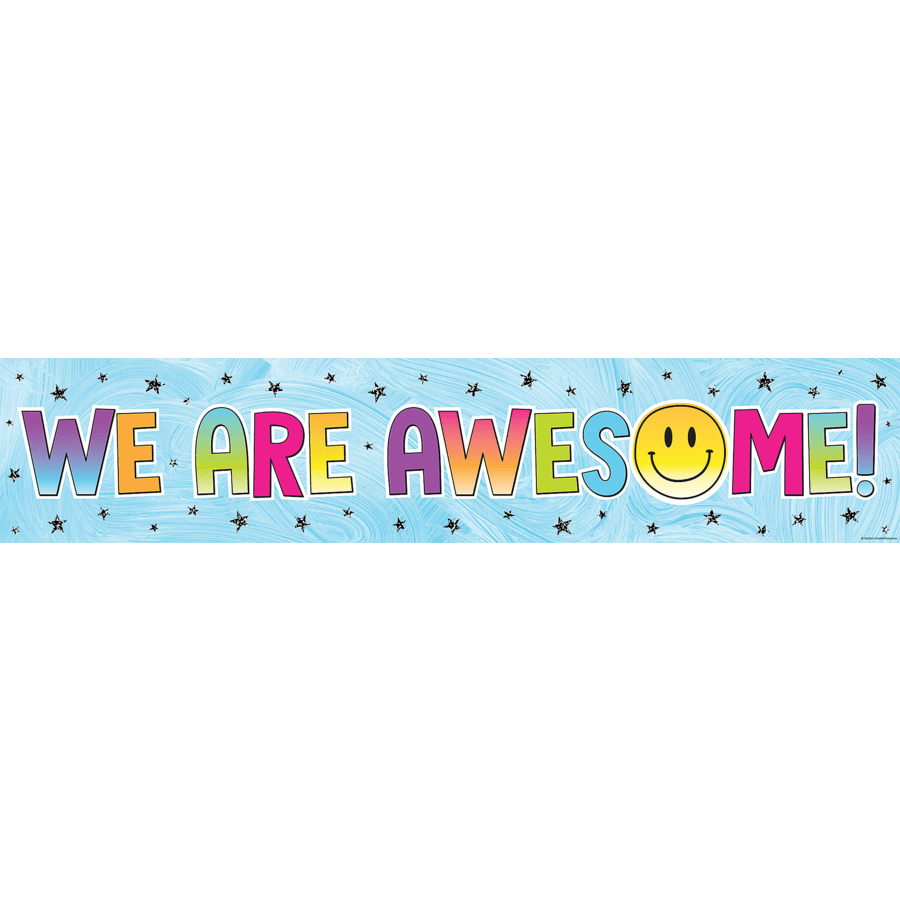 Brights 4Ever We Are Awesome! Banner-Banner-Tools 4 Teaching-Classroom Decor and More
