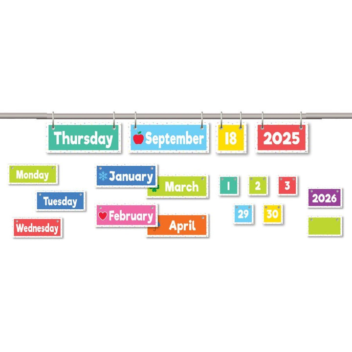 Colorful Flip Calendar-Calendars-Tools 4 Teaching-Classroom Decor and More