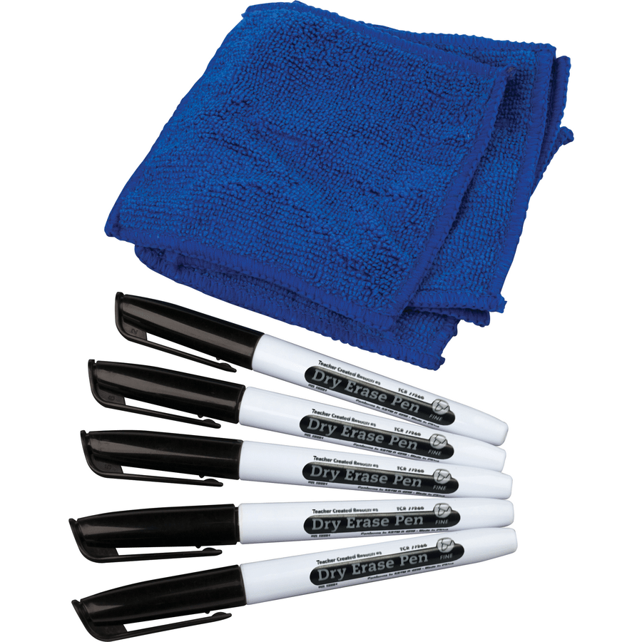 Dry Erase Pens & Microfiber Towels Set-Dry Erase-Tools 4 Teaching-Classroom Decor and More