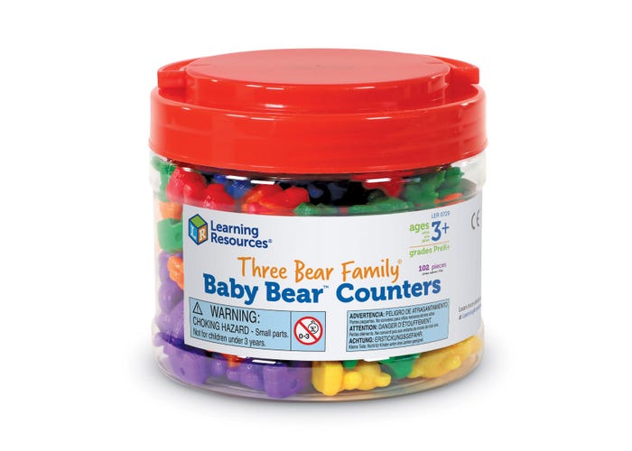 Three Bear Family® Baby Bear™ Counters, Set of 102-Numbers, Counting & Sorting-Tools 4 Teaching-Classroom Decor and More