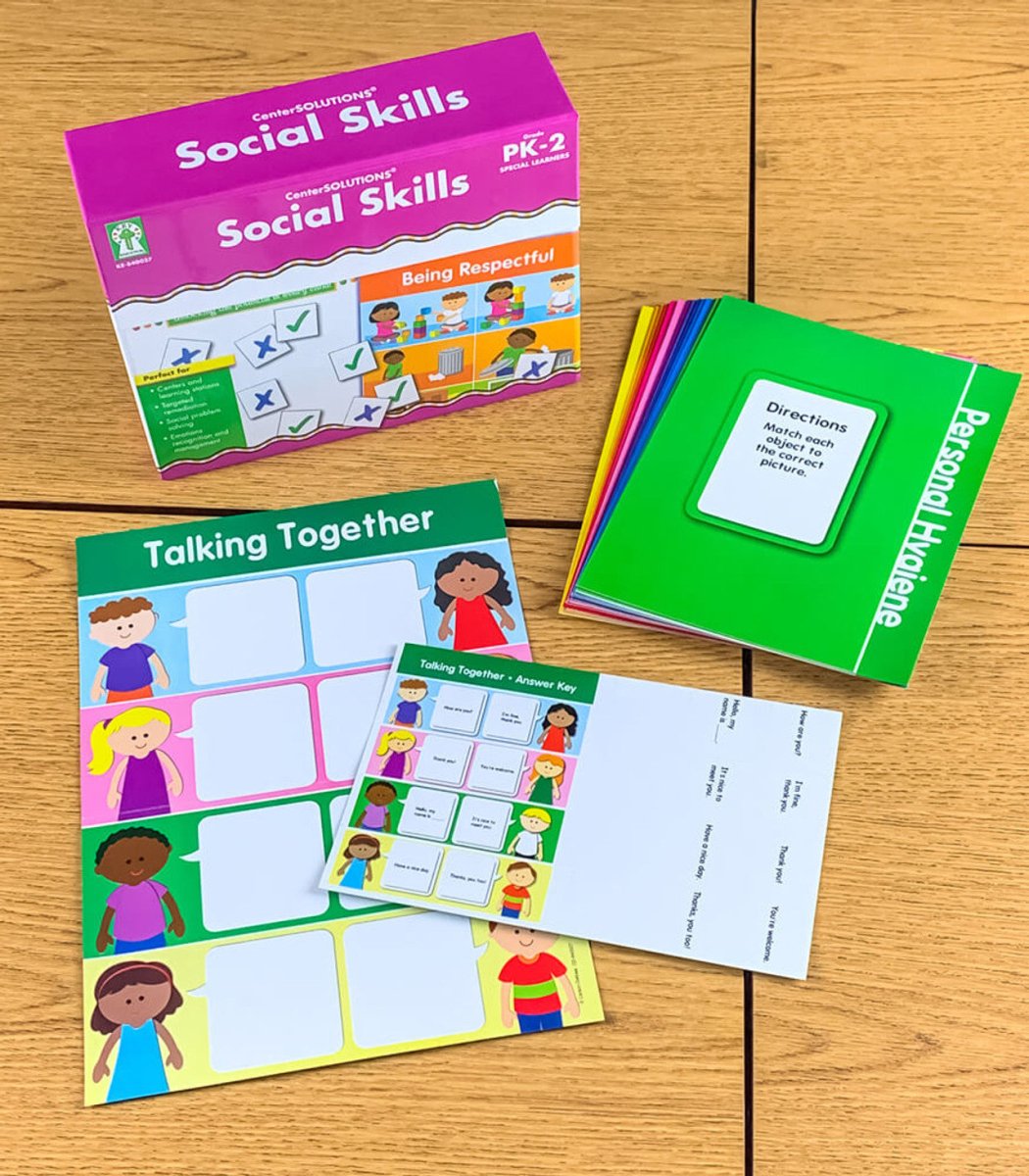 Social Skills File Folder Game Grade PK-2-Social Emotional-Tools 4 Teaching-Classroom Decor and More
