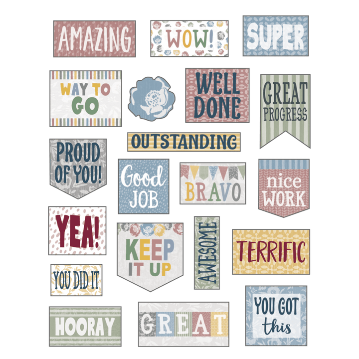 Classroom Cottage Stickers-Stickers-Tools 4 Teaching-Classroom Decor and More