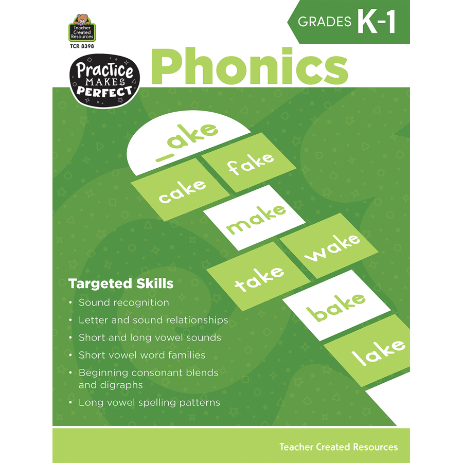 Practice Makes Perfect: Phonics Grade K-1-Subjects - Reading - Reading Books-Tools 4 Teaching-Classroom Decor and More