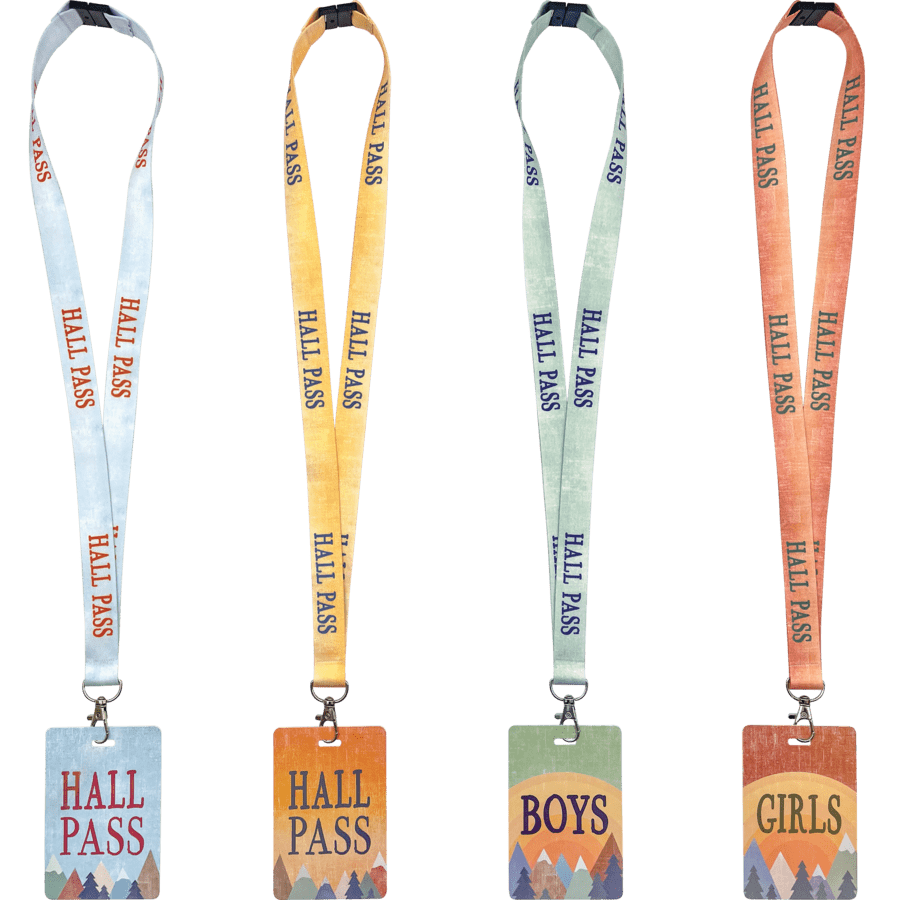 Moving Mountains Hall Pass Lanyards-Hall Passes-Tools 4 Teaching-Classroom Decor and More