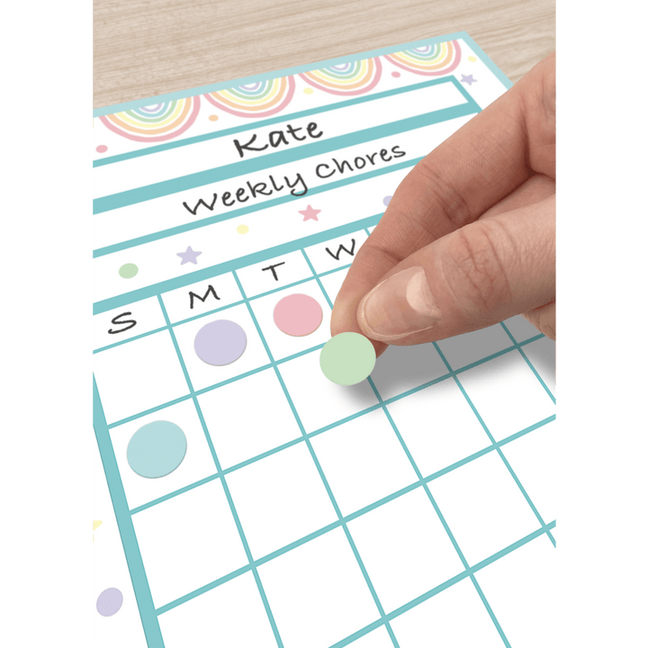 Pastel Pop Circles Mini Stickers Valu-Pak-Stickers-Tools 4 Teaching-Classroom Decor and More