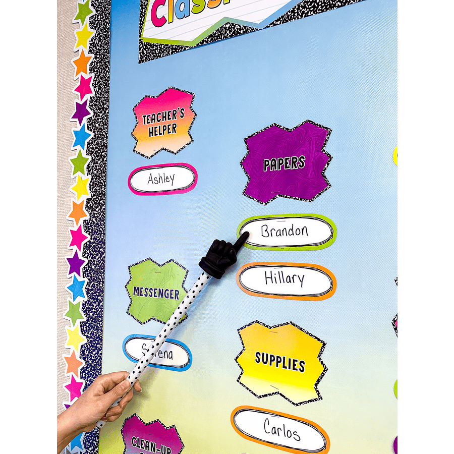 Black Painted Dots Hand Pointer-Classroom Essentials-Tools 4 Teaching-Classroom Decor and More