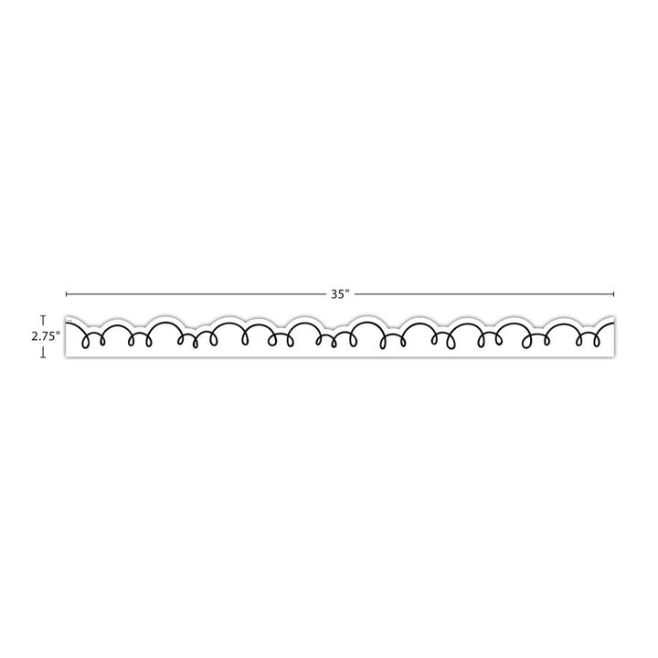 White with Black Squiggles Die-Cut Border Trim-Borders-Tools 4 Teaching-Classroom Decor and More
