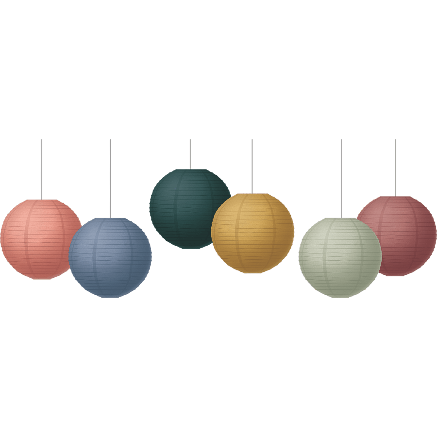 Wonderfully Wild 8" Hanging Paper Lanterns-Lanterns-Tools 4 Teaching-Classroom Decor and More