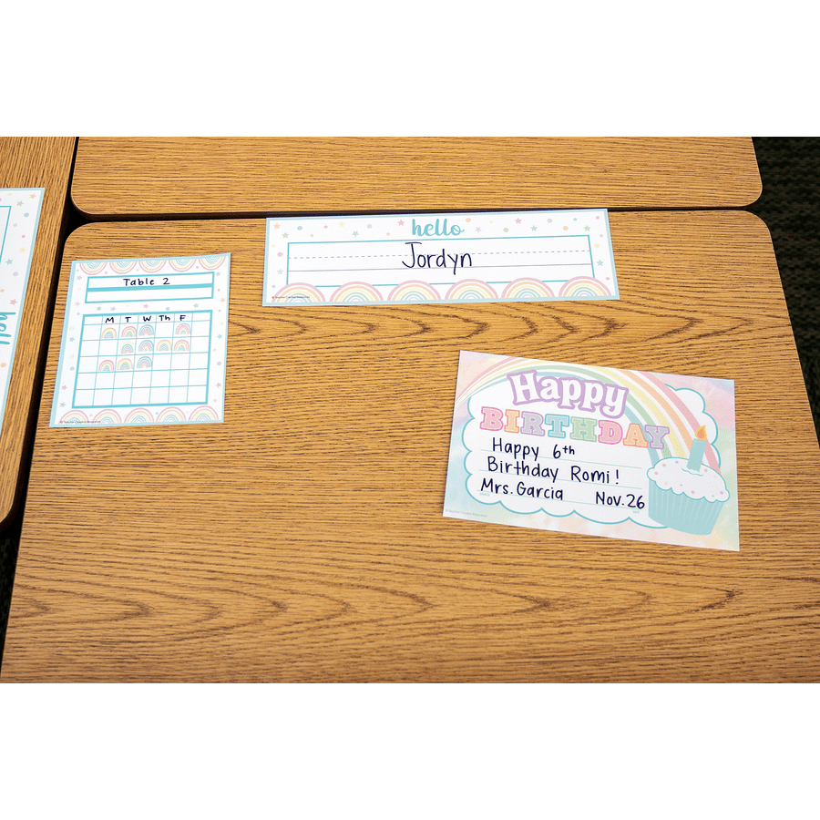 Pastel Pop Rainbows Mini Stickers-Stickers-Tools 4 Teaching-Classroom Decor and More