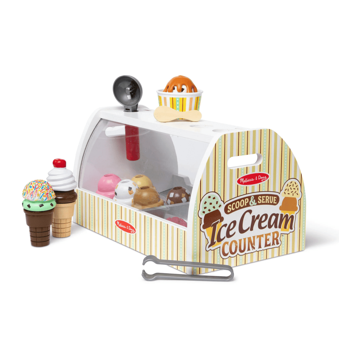 Scoop & Serve Ice Cream Counter-Play Food-Tools 4 Teaching-Classroom Decor and More