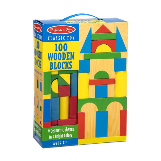 100 Wood Blocks Set-Developmental-Tools 4 Teaching-Classroom Decor and More