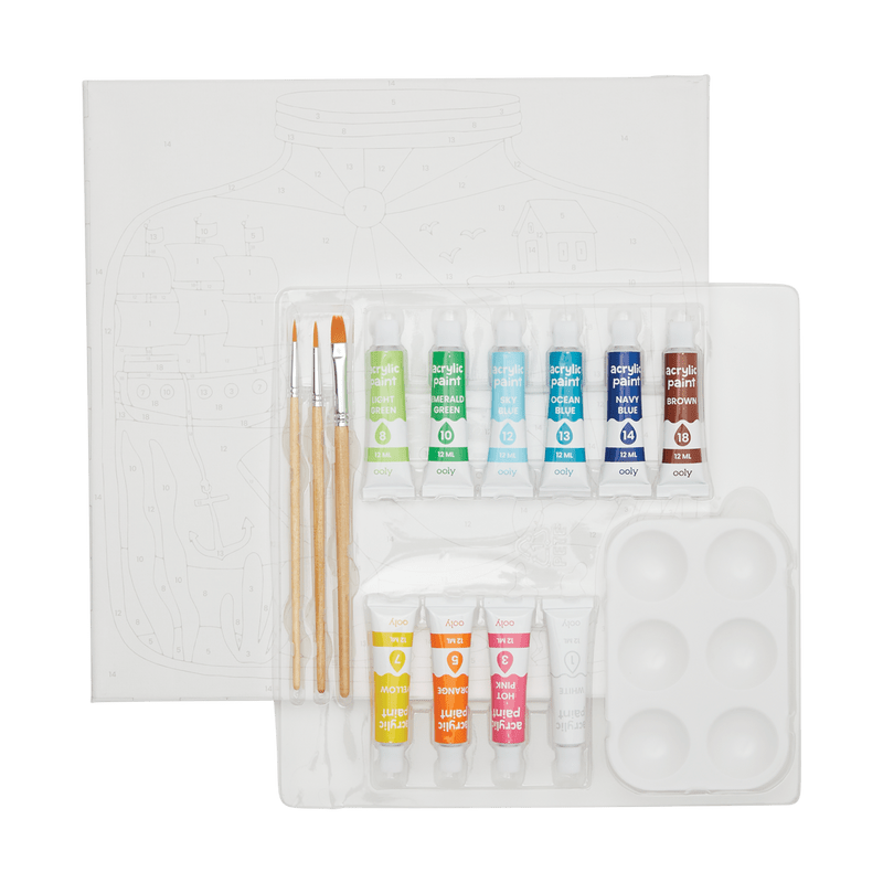 *Colorific Canvas Paint by Number Kit - Tiny Treasures-Arts & Crafts-Tools 4 Teaching-Classroom Decor and More