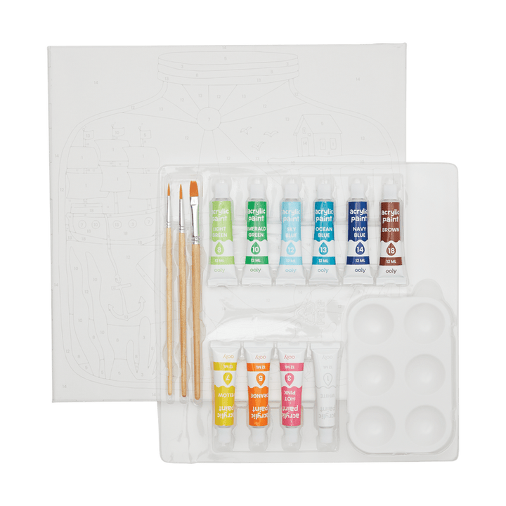 *Colorific Canvas Paint by Number Kit - Tiny Treasures-Arts & Crafts-Tools 4 Teaching-Classroom Decor and More