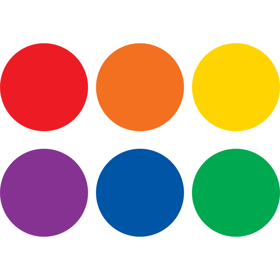 Spot On Carpet Markers Colorful Circles - 4"-Classroom Essentials-Tools 4 Teaching-Classroom Decor and More